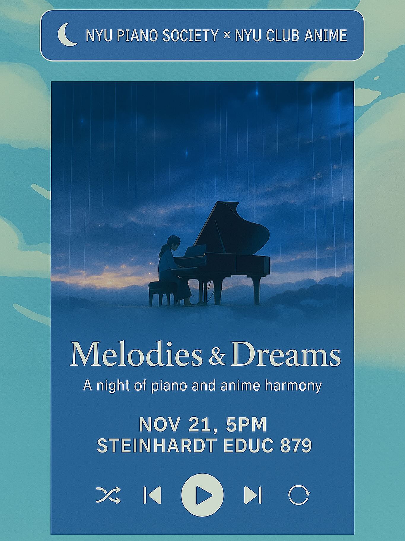 NYU Piano Society × Club Anime Recital event cover